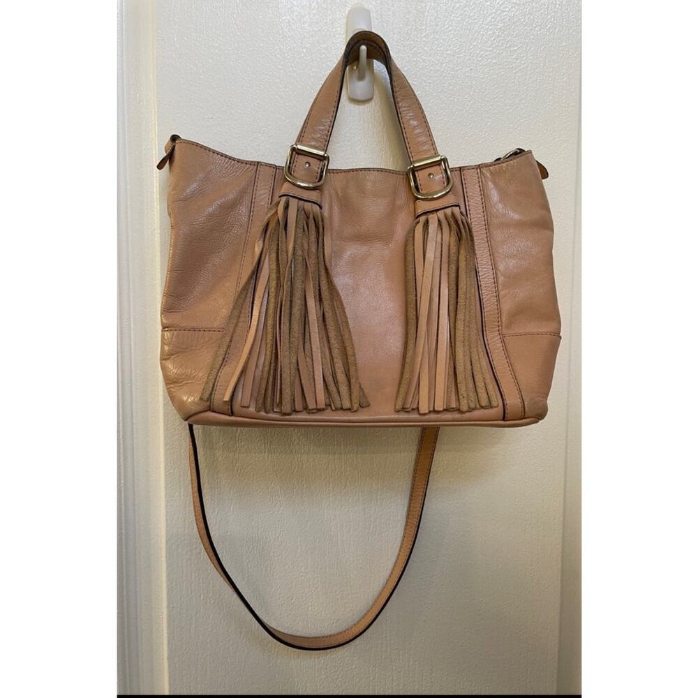 See by Chloe’ Leather satchel fringed peachy beige Boho